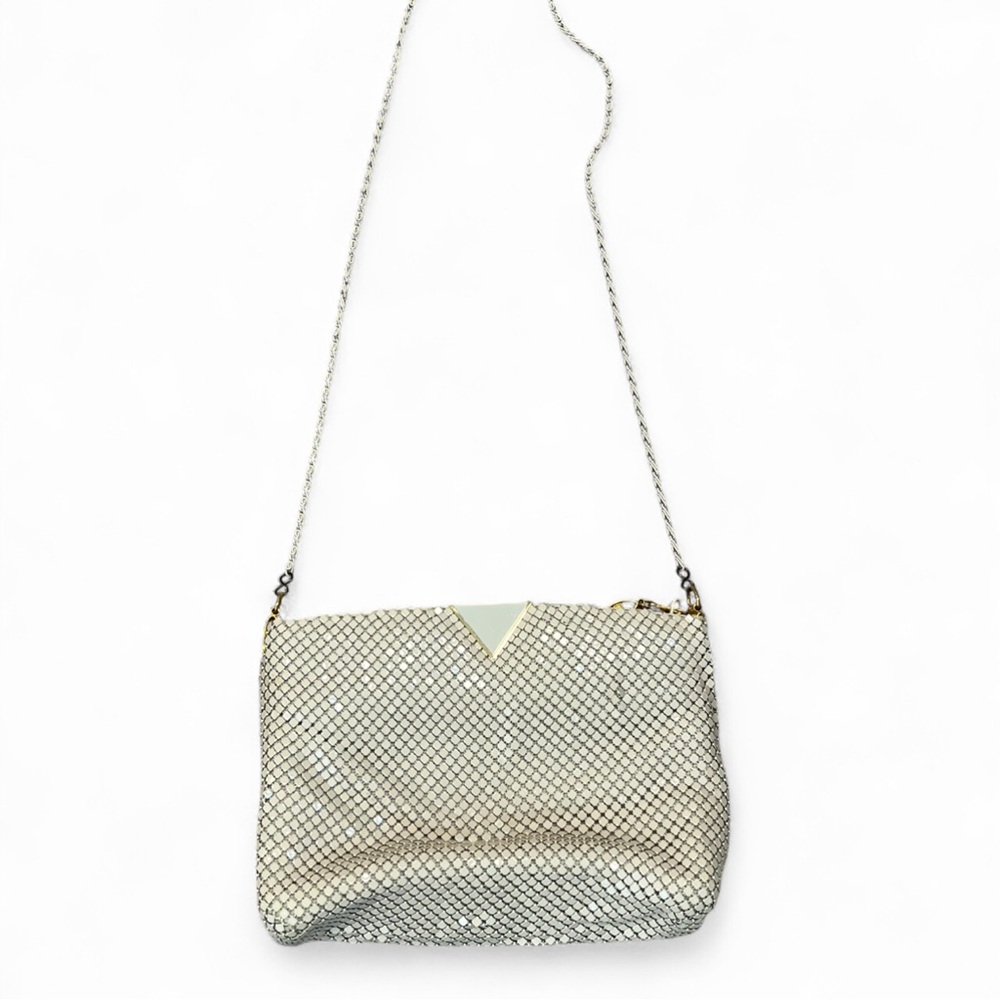 💥SALE! Vintage Warren Reed Mesh Crossbody Bag in Cream